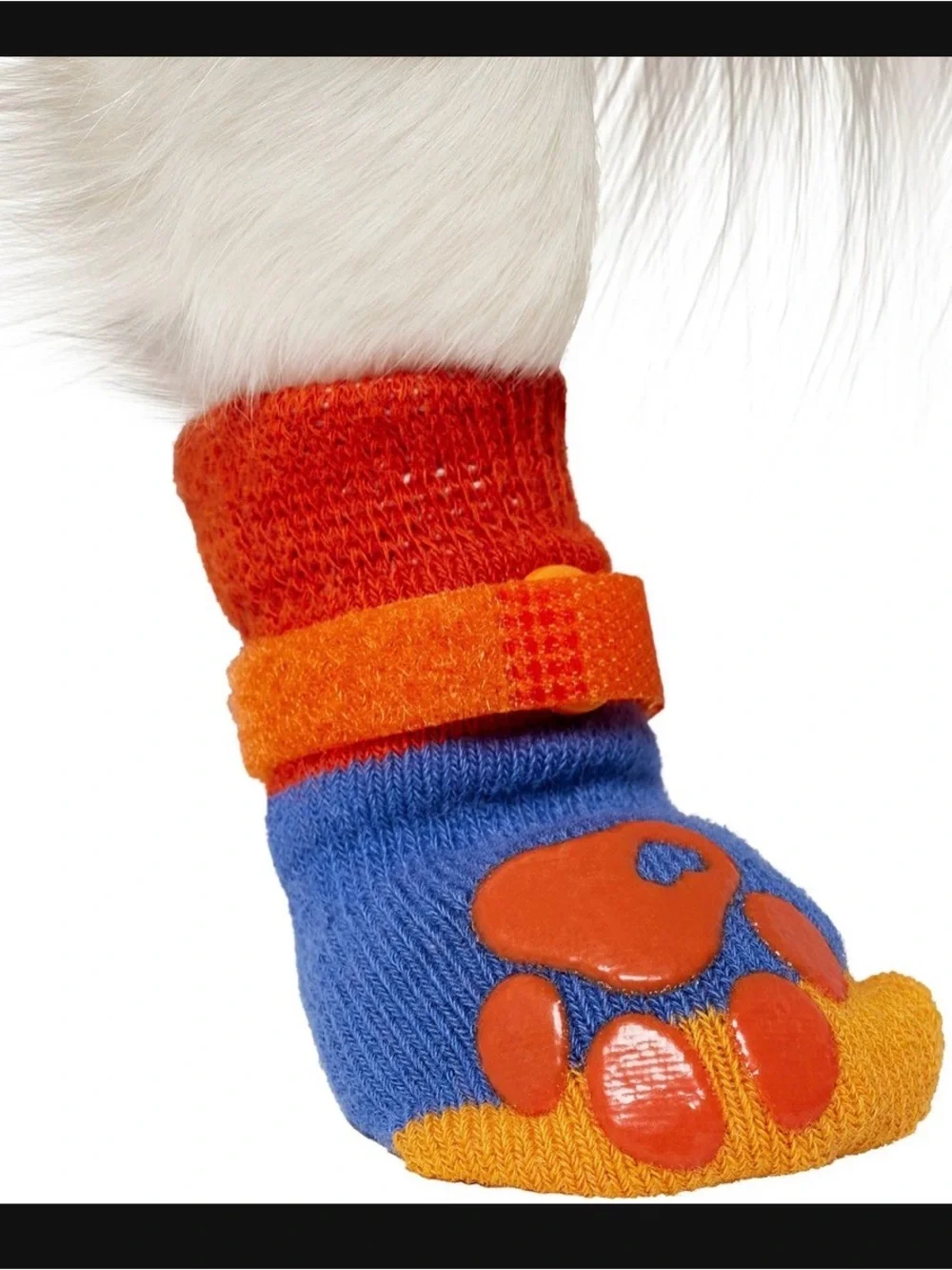 NWT Non-Skid Colorblock Dog Socks, Size 3